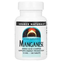 Source Naturals Manganese 10 Mg 100 Tablets