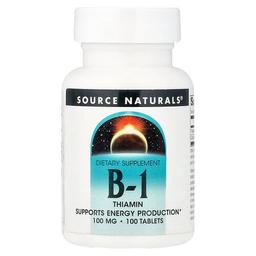 Source Naturals Vitamin B 1thiamin 100 Tablets