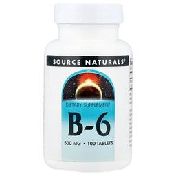 Source Naturals B 6 500 Mg 100 Tablets
