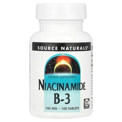Source Naturals Niacinamide B 3 100 Mg 100 Tablets product image