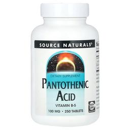 Source Naturals Pantothenic Acid 250 Tablets