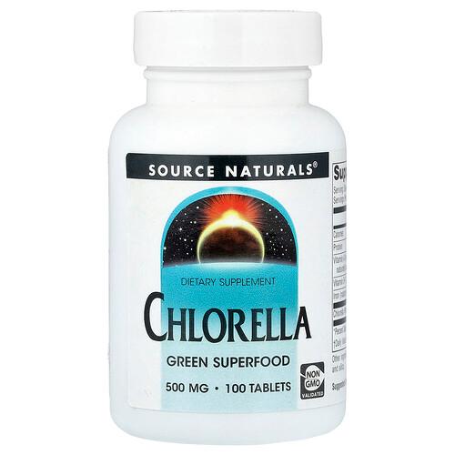 소스 네츄럴 Source Naturals, 클로렐라, 500mg, 100정 product image