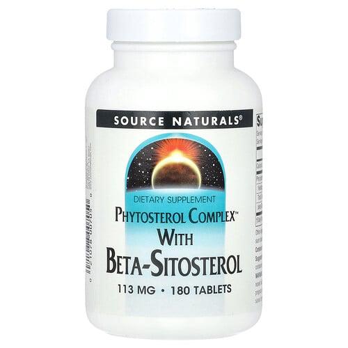 Source Naturals Phytosterol Complex With Beta Sitosterol 180 Tablets 113 Mg Per Tablet