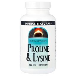 Source Naturals Proline Lysine 120 Tablets