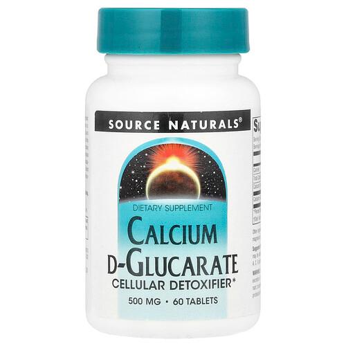Source Naturals Calcium D Glucarate 500 Mg 60 Tablets