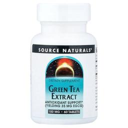 Source Naturals Green Tea Extract 60 Tablets 100 Mg Per Tablet