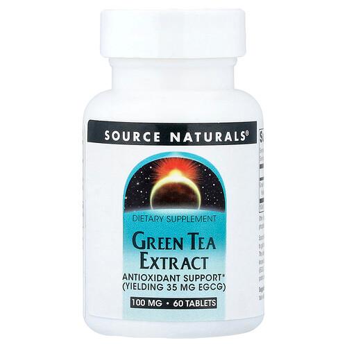 Source Naturals Green Tea Extract 60 Tablets 100 Mg Per Tablet