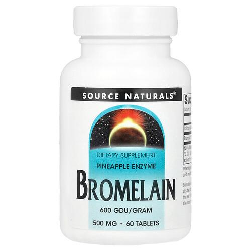 Source Naturals Bromelain 600 Gdu G 60 Tablets