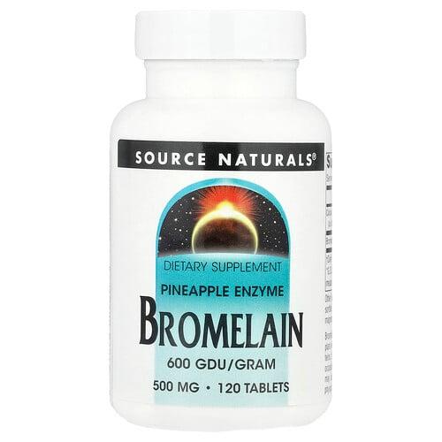 Source Naturals Bromelain 600 Gdu G 120 Tablets