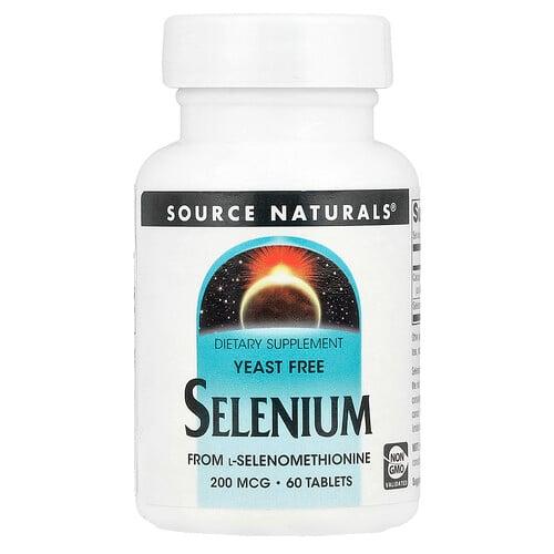 Source Naturals Selenium Yeast Free 200 Mcg 60 Tablets