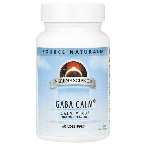 Source Naturals Serene Science Gaba Calm Orange 60 Lozenges