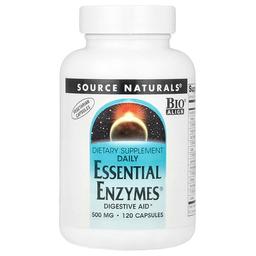Source Naturals Daily Essential Enzymes 500 Mg 120 Vegetarian Capsules