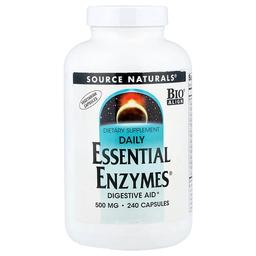 Source Naturals Daily Essential Enzymes 240 Vegetarian Capsules