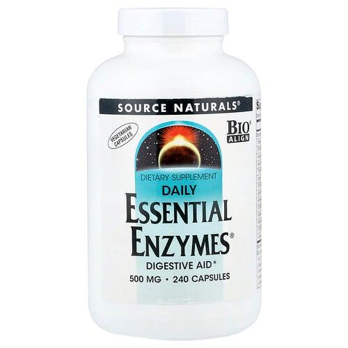 Source Naturals Daily Essential Enzymes 240 Vegetarian Capsules