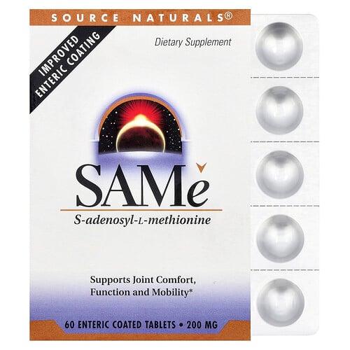 Source Naturals Same 60 Enteric Coated Tablets 200 Mg Per Tablet