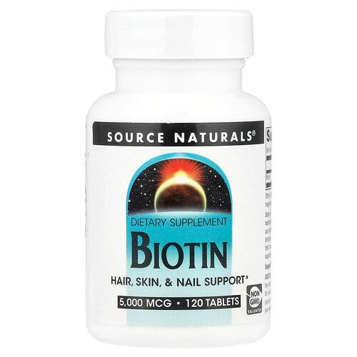 Source Naturals Biotin 5 000 Mcg 120 Tablets product image