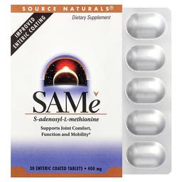 Source Naturals Same 400 Mg 30 Enteric Coated Tablets