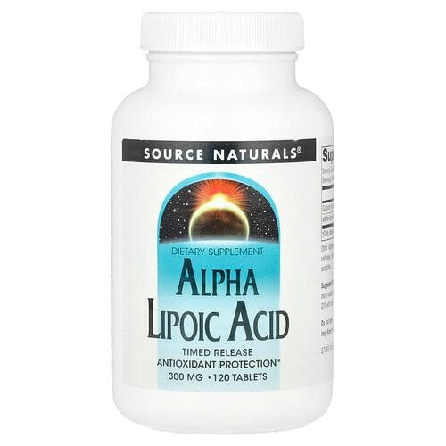 Source Naturals Alpha Lipoic Acid Timed Release 120 Tablets