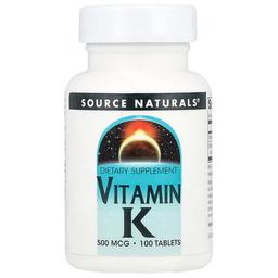 Source Naturals Vitamin K 100 Tablets