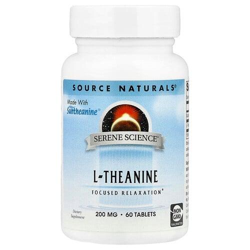 Source Naturals Serene Science L Theanine 60 Tablets
