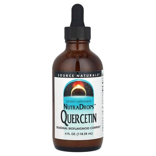 소스 네츄럴 Source Naturals, NutraDrops™ 퀘르세틴, 134mg, 118.28ml(4fl oz) product image
