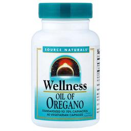 Source Naturals Wellness Oil Of Oregano 60 Vegetarian Capsules 45 Mg Per Capsule