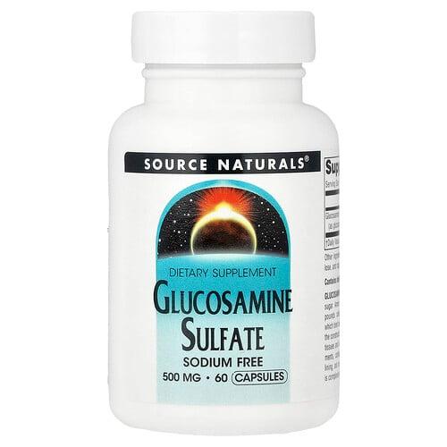 Source Naturals Glucosamine Sulfate Sodium Free 500 Mg 60 Capsules