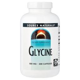 Source Naturals Glycine 200 Capsules 500 Mg Per Capsule