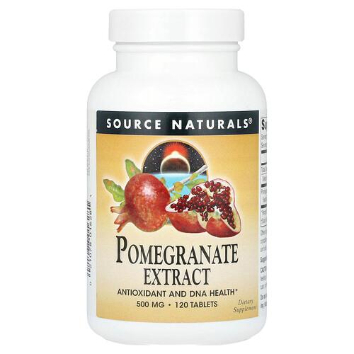 Source Naturals Pomegranate Extract 500 Mg 120 Tablets