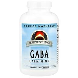 Source Naturals Serene Science Gaba 750 Mg 180 Capsules
