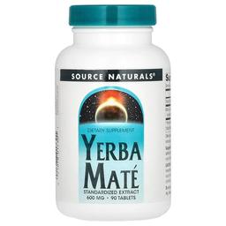 Source Naturals Yerba Mate 600 Mg 90 Tablets