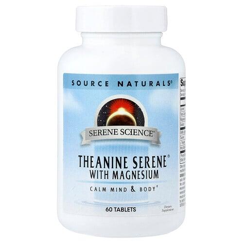 Source Naturals Serene Science Theanine Serene With Magnesium 60 Tablets
