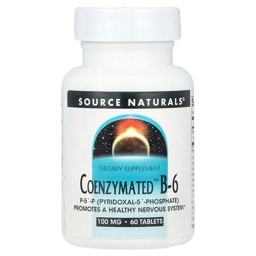 Source Naturals Coenzymated B 6 100 Mg 60 Tablets