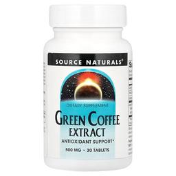 Source Naturals Green Coffee Extract 30 Tablets 500 Mg Per Tablet