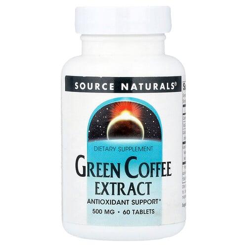 Source Naturals Green Coffee Extract 500 Mg 60 Tablets