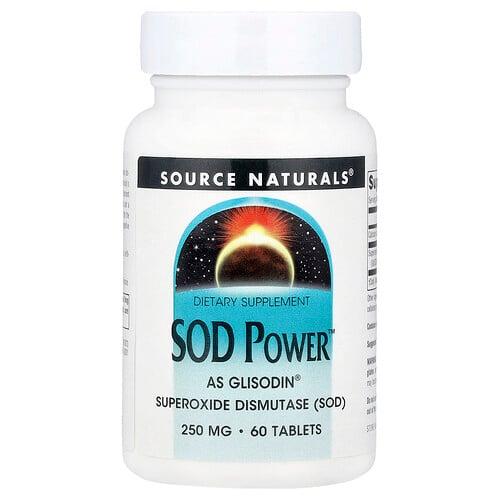Source Naturals Sod Power 250 Mg 60 Tablets