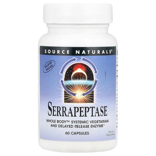 Source Naturals Serrapeptase 60 Capsules 60 000 Spu Per Capsule