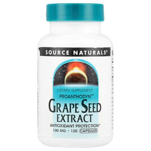 Source Naturals Proanthodyn Grape Seed Extract 100 Mg 120 Capsules product image