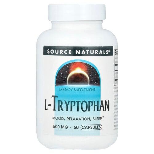 Source Naturals L Tryptophan 500 Mg 60 Capsules