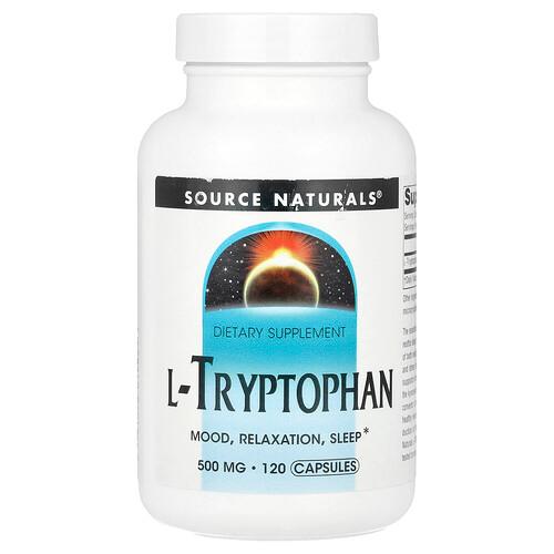 Source Naturals L Tryptophan 500 Mg 120 Capsules