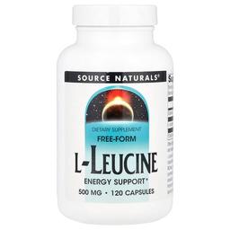 Source Naturals Free Form L Leucine 500 Mg 120 Capsules
