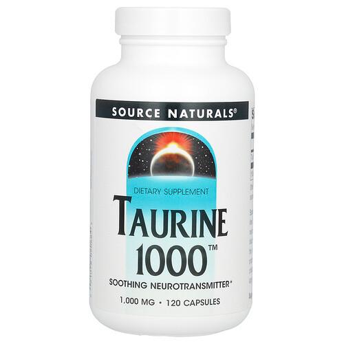 Source Naturals Taurine 1000 1 000 Mg 120 Capsules