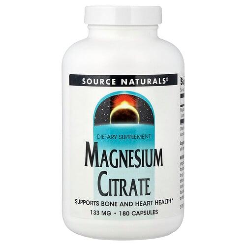 Source Naturals Magnesium Citrate 133 Mg 180 Capsules product image