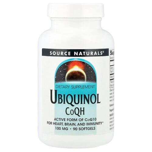 Source Naturals Ubiquinol Coqh 100 Mg 90 Softgels product image