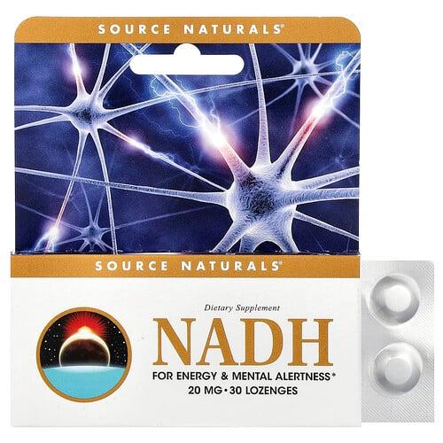 Source Naturals Nadh 20 Mg 30 Lozenges