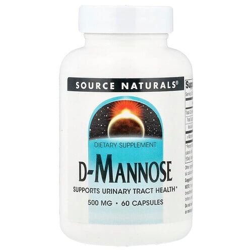 Source Naturals D Mannose 60 Capsules