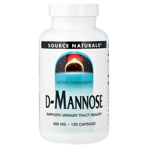 Source Naturals D Mannose 500 Mg 120 Capsules