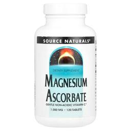Source Naturals Magnesium Ascorbate 1 000 Mg 120 Tablets