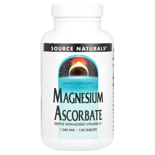 Source Naturals Magnesium Ascorbate 1 000 Mg 120 Tablets product image