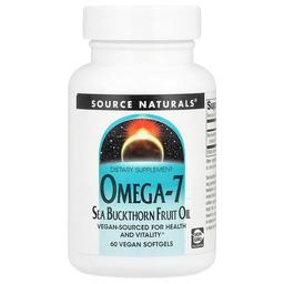 Source Naturals Omega 7 Sea Buckthorn Fruit Oil 60 Vegan Softgels